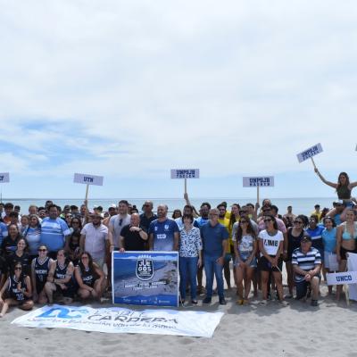 Juegos Universitarios de playa, año 2022. Imagen extraída del Facebook Uni Puerto Madryn