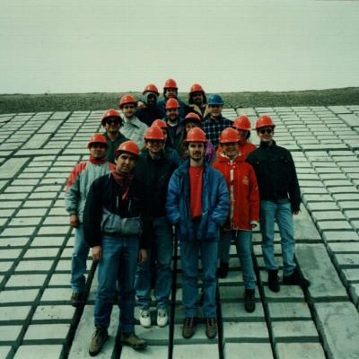 Paula Ramos, año 1998. Facultad de Ingeniería, cátedra Organización de obras, estudiantes de 5to año. Sede Comodoro Rivadavia